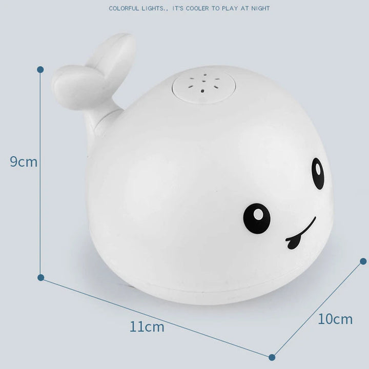 Luminous Whale Bath Toy - Light Show Fun | Baby Bath Toys