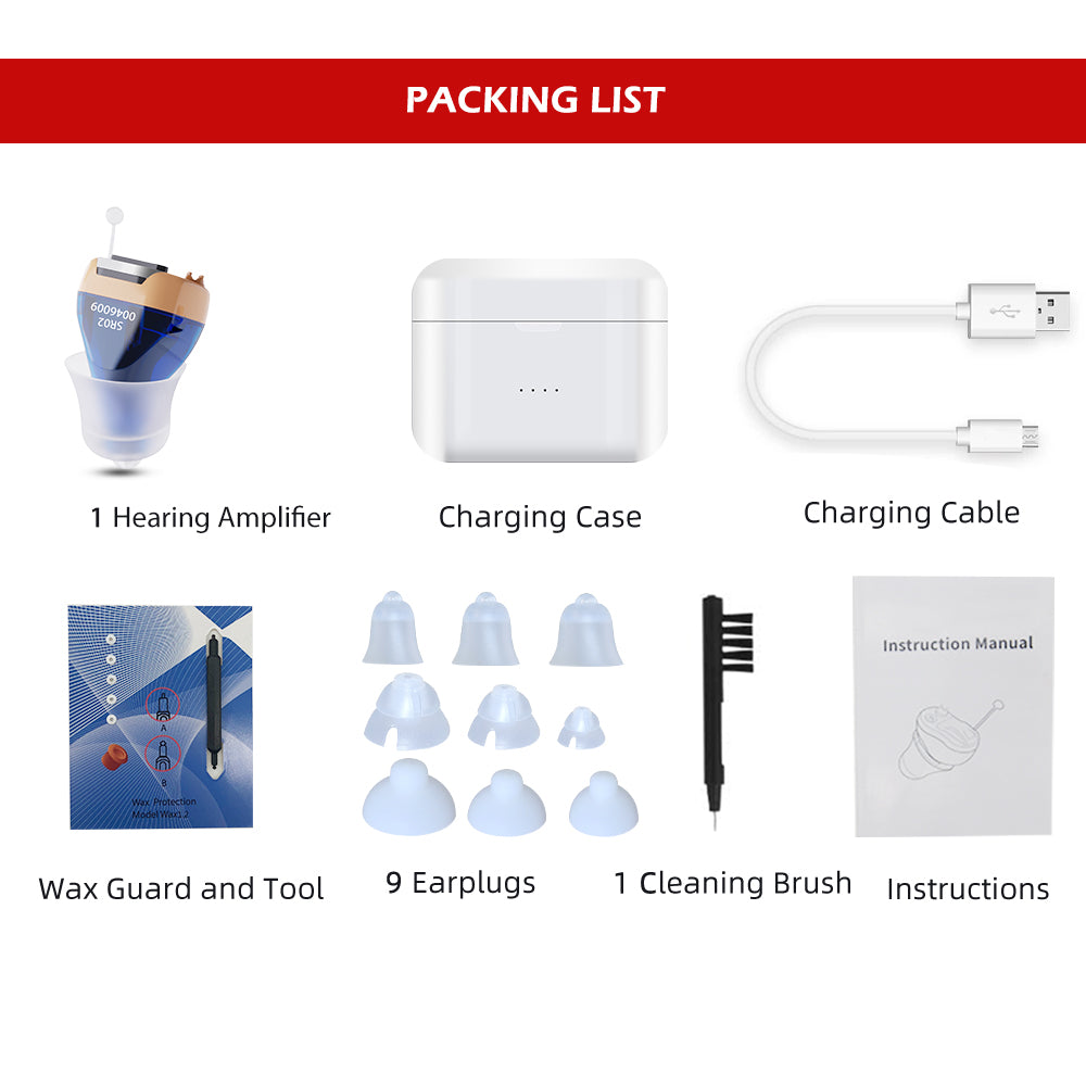 Rechargeable Invisible Personal Sound Amplifiers SR02