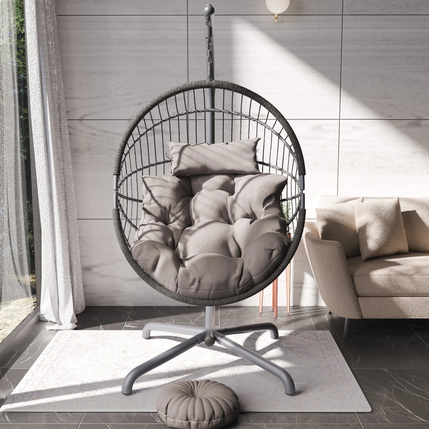 Hanging Egg Chair Swing Garden Chair Rattan Indoor Outdoor Furniture Hammock