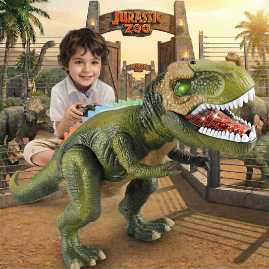 RC Dinosaur Car Toys for Kids Remote Control Robot - T-Rex Verisimilitude Sound for Children's Gifts