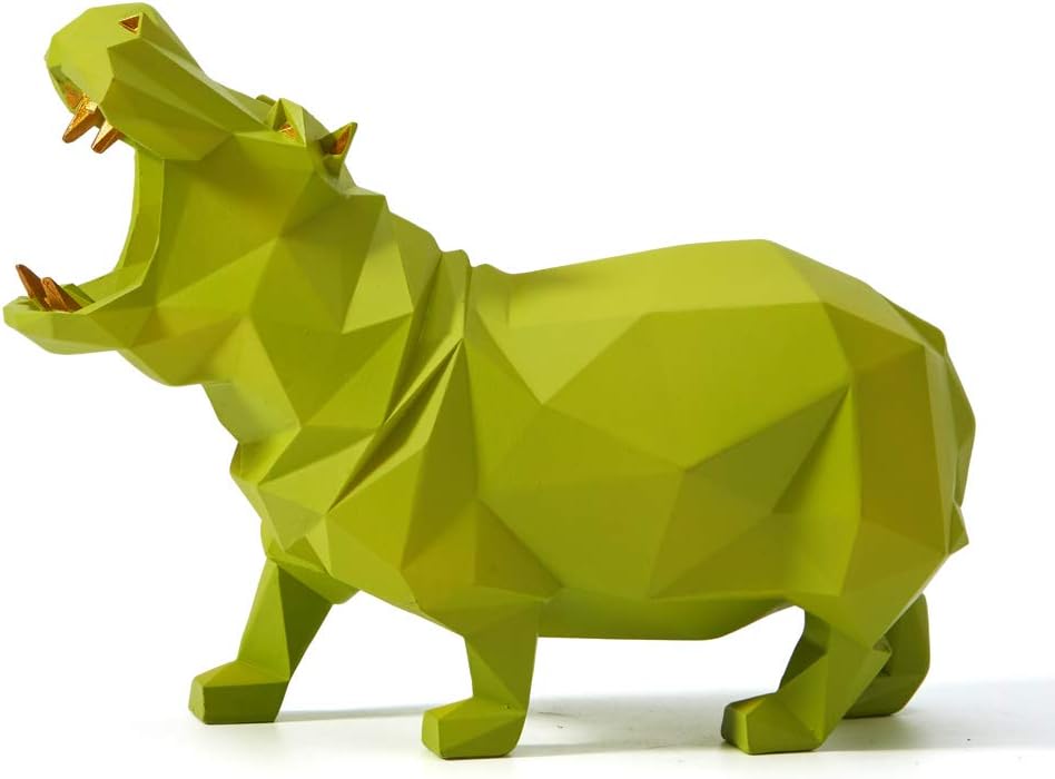 Hippo Statue Animal Sculpture Figurine