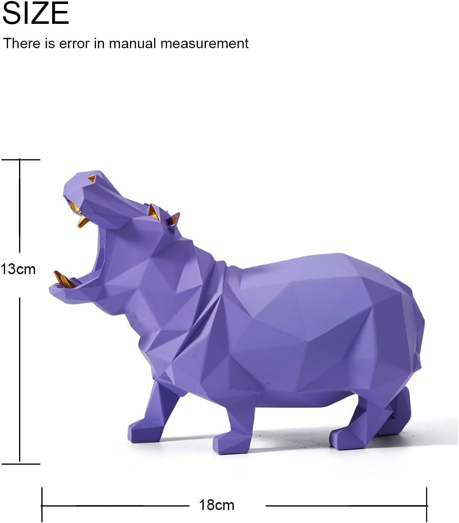 Hippo Statue Animal Sculpture Figurine