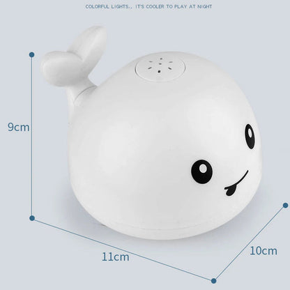 Luminous Whale Bath Toy - Light Show Fun | Baby Bath Toys