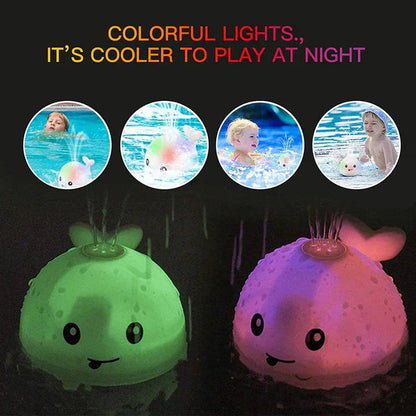 Luminous Whale Bath Toy - Light Show Fun | Baby Bath Toys