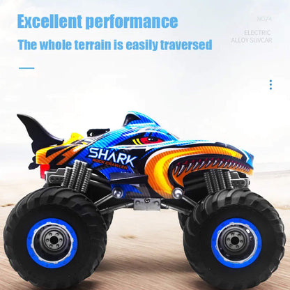 RC 4x4 Off-Road Monster Truck - Remote Control Car 4WD Monster Truck Shark Dinosaur