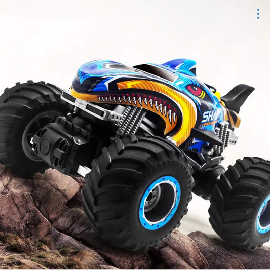 RC 4x4 Off-Road Monster Truck - Remote Control Car 4WD Monster Truck Shark Dinosaur