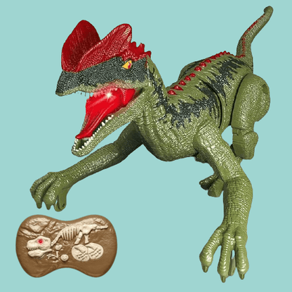Remote Control Dinosaur Toys RC Electric - Velociraptor Toy With LED Light Roaring for Kids