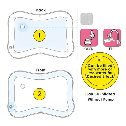 Inflatable Baby Water Play Mat – Sensory Fun Baby Water Mat