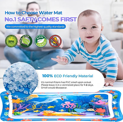 Inflatable Baby Water Play Mat – Sensory Fun Baby Water Mat