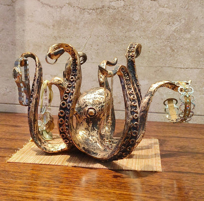 Retro Resin Octopus Desktop Statue