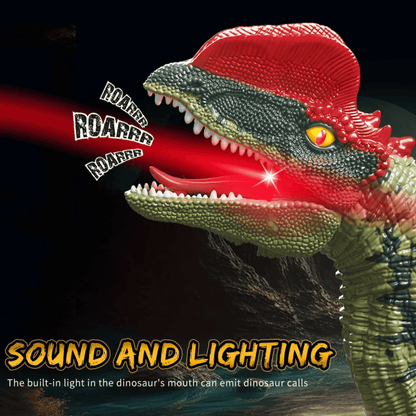 Remote Control Dinosaur Toys RC Electric - Velociraptor Toy With LED Light Roaring for Kids