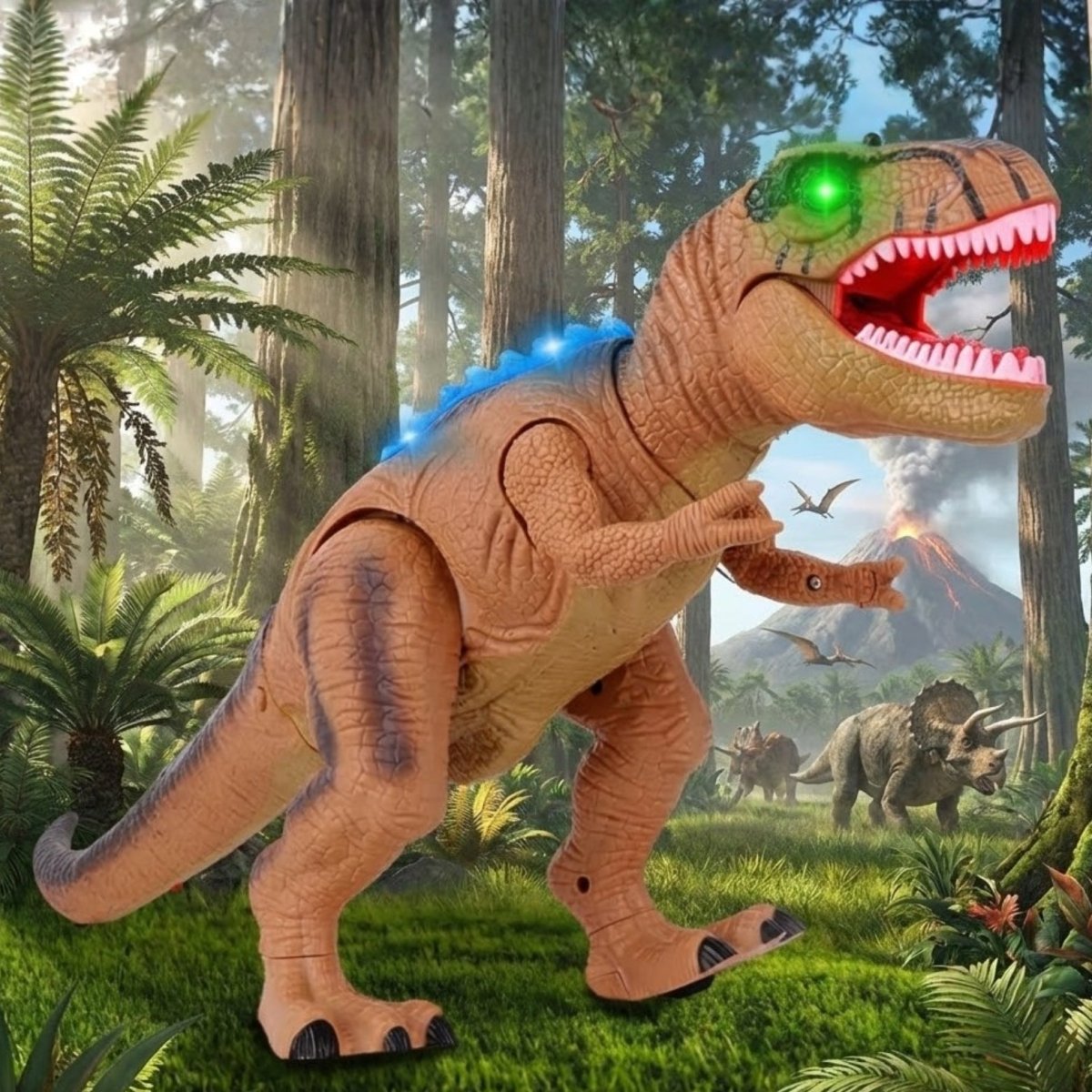 RC Dinosaur Car Toys for Kids Remote Control Robot - T-Rex Verisimilitude Sound for Children's Gifts