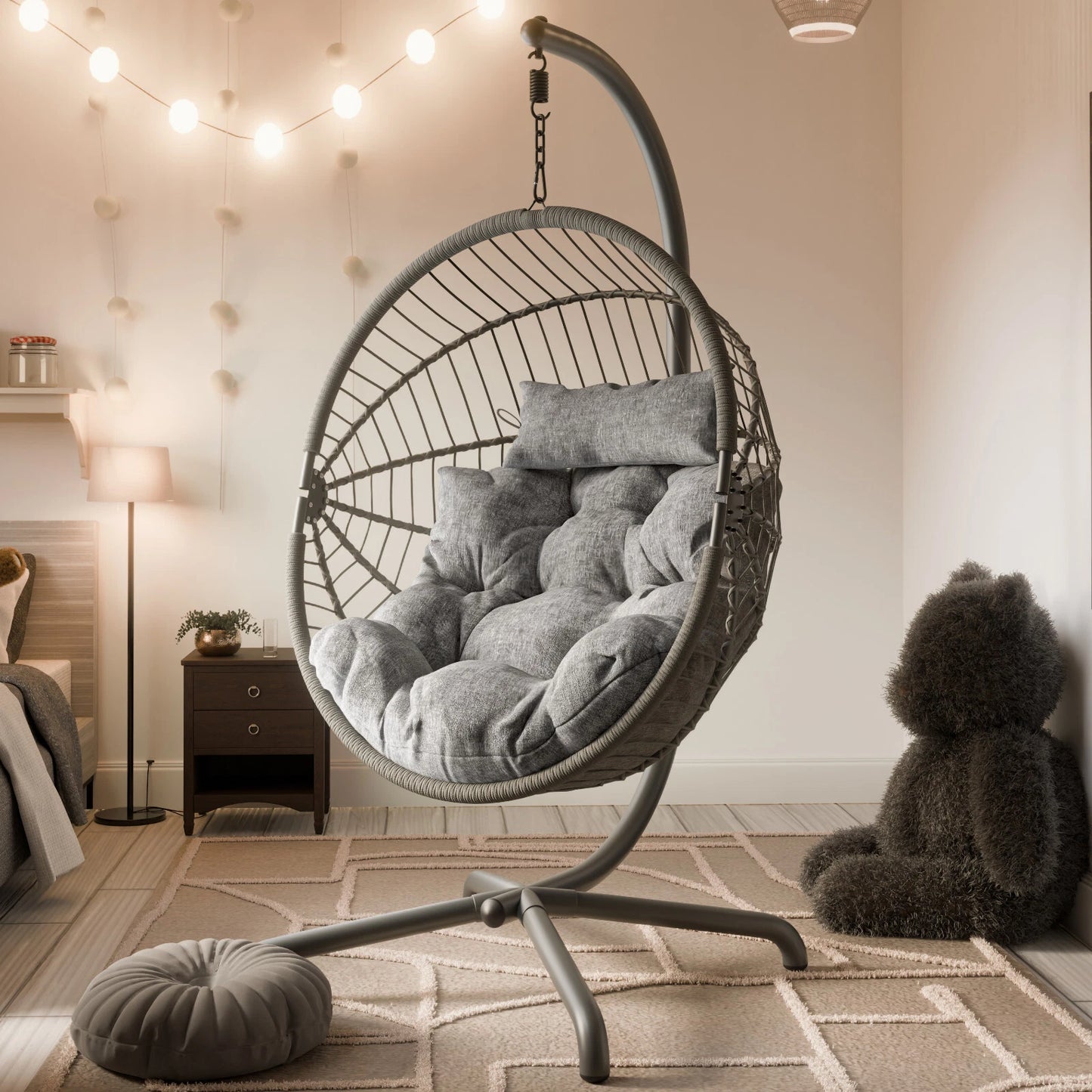 Hanging Egg Chair Swing Garden Chair Rattan Indoor Outdoor Furniture Hammock