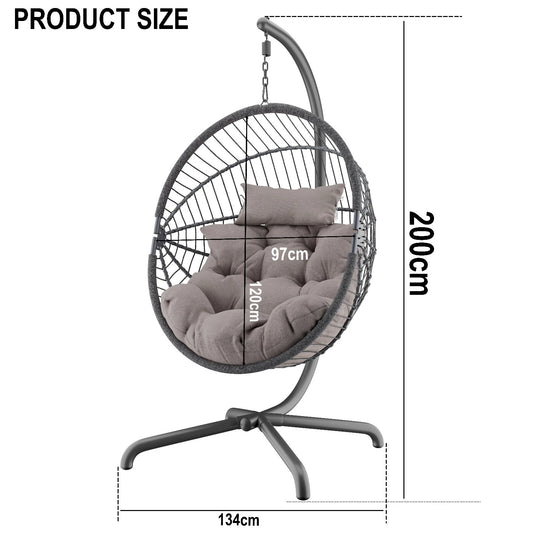 Hanging Egg Chair Swing Garden Chair Rattan Indoor Outdoor Furniture Hammock