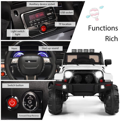 Kids Ride on Car 12V Battery Powered Electric Truck with 2.4G Remote Control