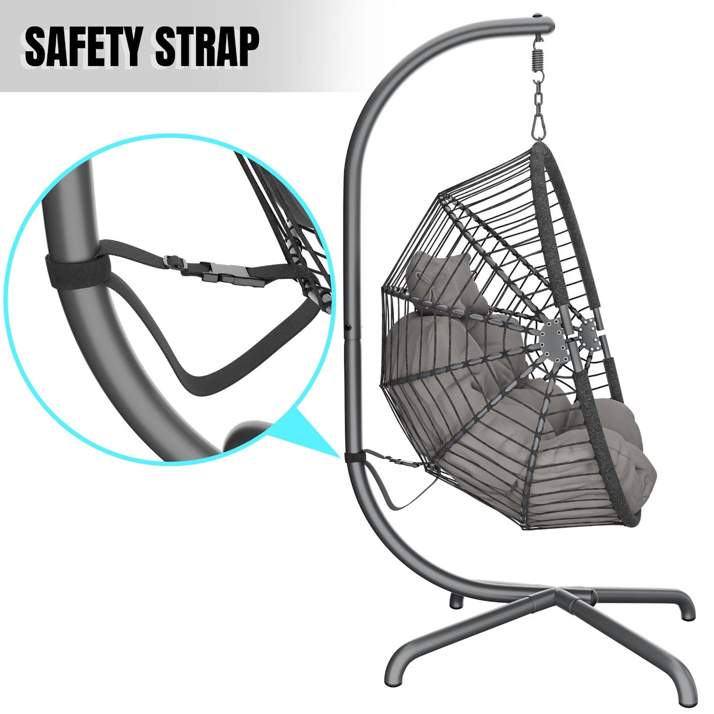 Hanging Egg Chair Swing Garden Chair Rattan Indoor Outdoor Furniture Hammock