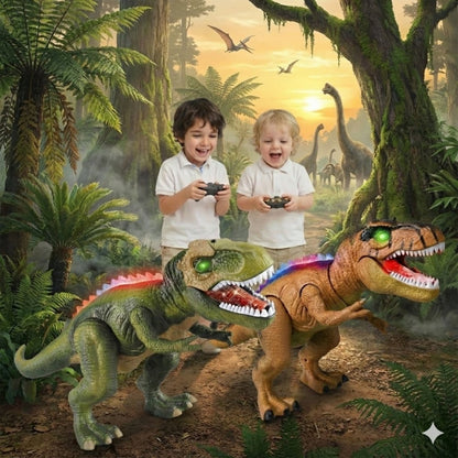 RC Dinosaur Car Toys for Kids Remote Control Robot - T-Rex Verisimilitude Sound for Children's Gifts